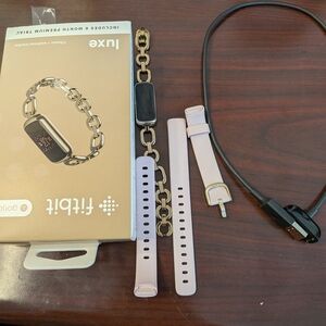 Fitbit Luxe Gold with Light Pink Bands